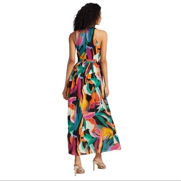 GABRIELLE UNION Halter Printed Maxi Dress in the Size Large - Picture 5 of 10